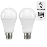 Pack 2 Ampolletas Led 100 W E27 1521 lm Luz Neutro