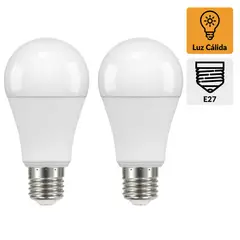 DAIRU - Pack 2 Ampolletas Led 100 W E27 1521 lm Luz Cálida