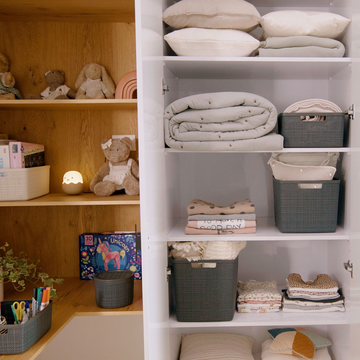 CURVER - Canasto 36x23x28 cm 20 l Gris