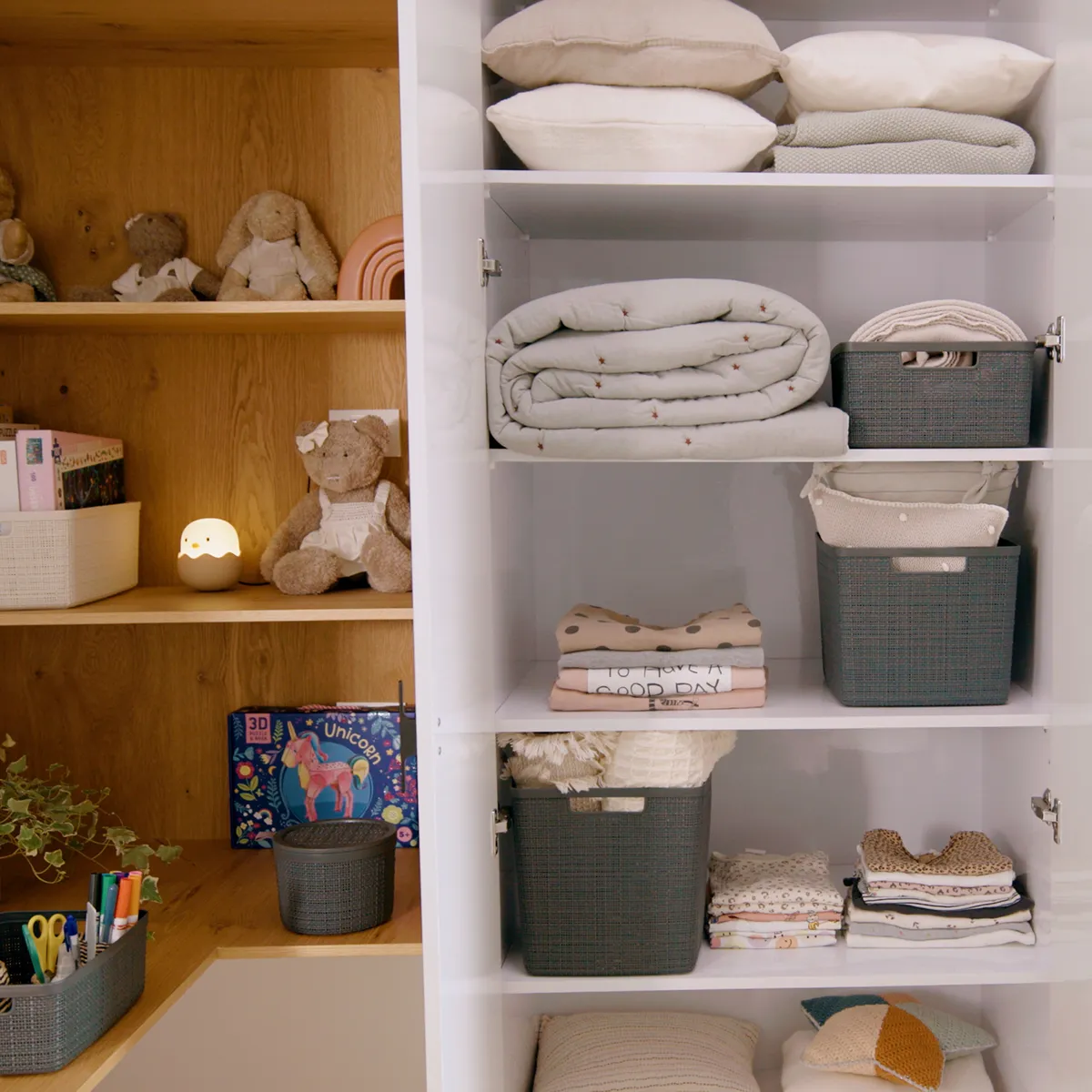 CURVER - Caja con tapa 17x13x17 cm 2 l Gris