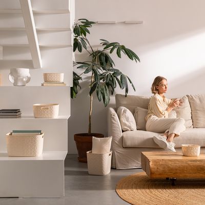 Imagen 2 del producto Canasto 26.5x11x19.5 cm 4 l Beige