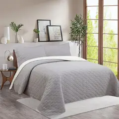 JUST HOME COLLECTION - Quilt Bicolor Beige