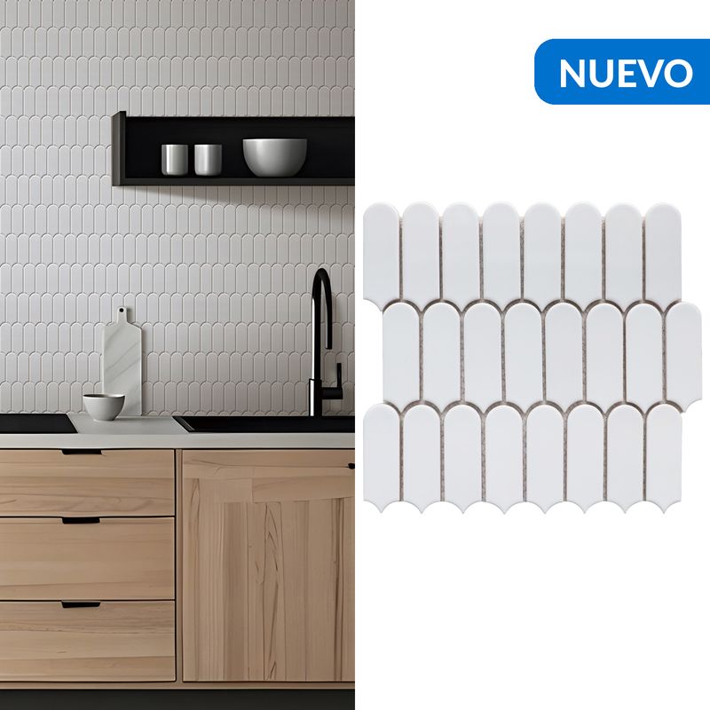 HOLZTEK - Malla Pluma Blanco 28X29,6 cm