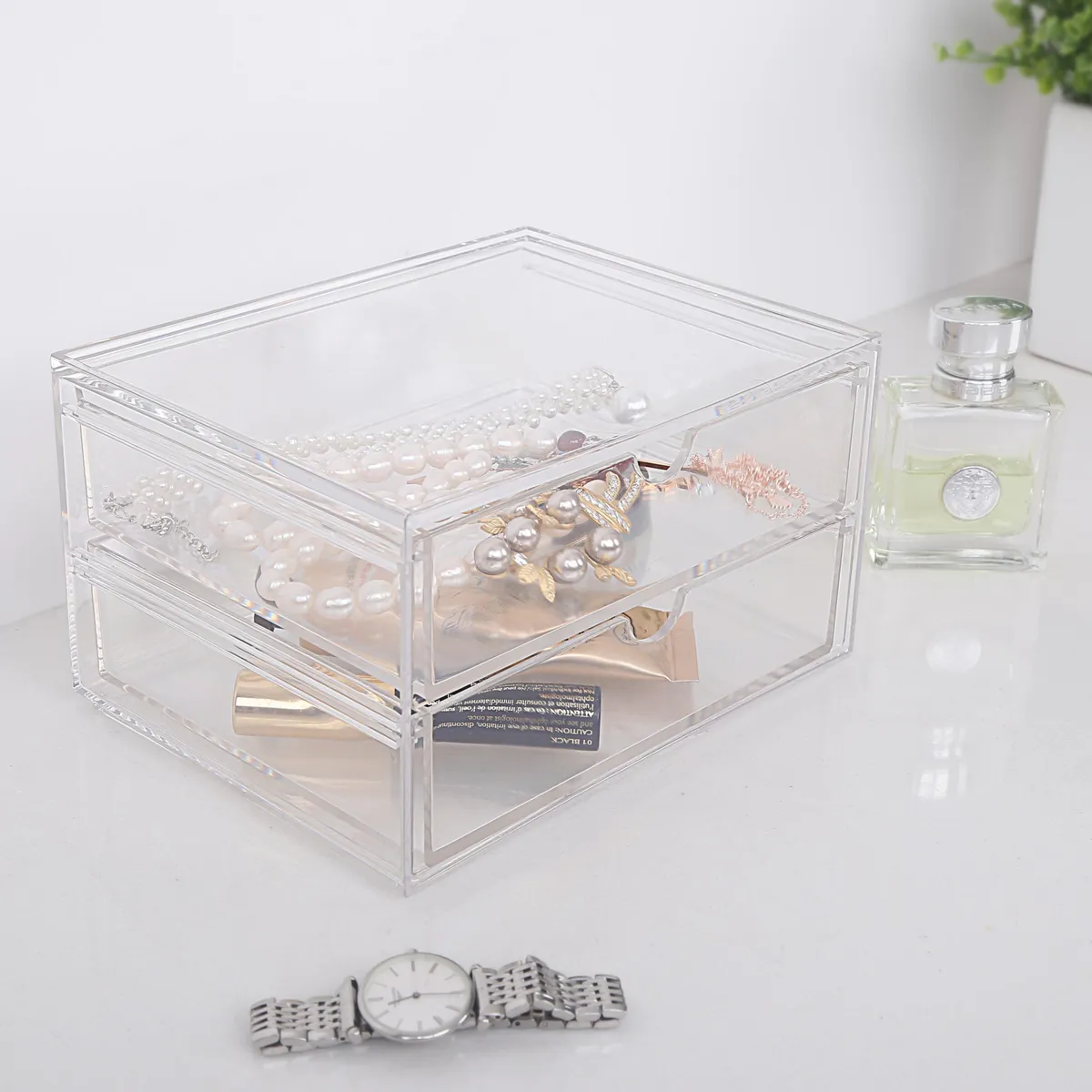 JUST HOME COLLECTION - Organizador 12.8x9.7x17 cm 2.1 l Transparente