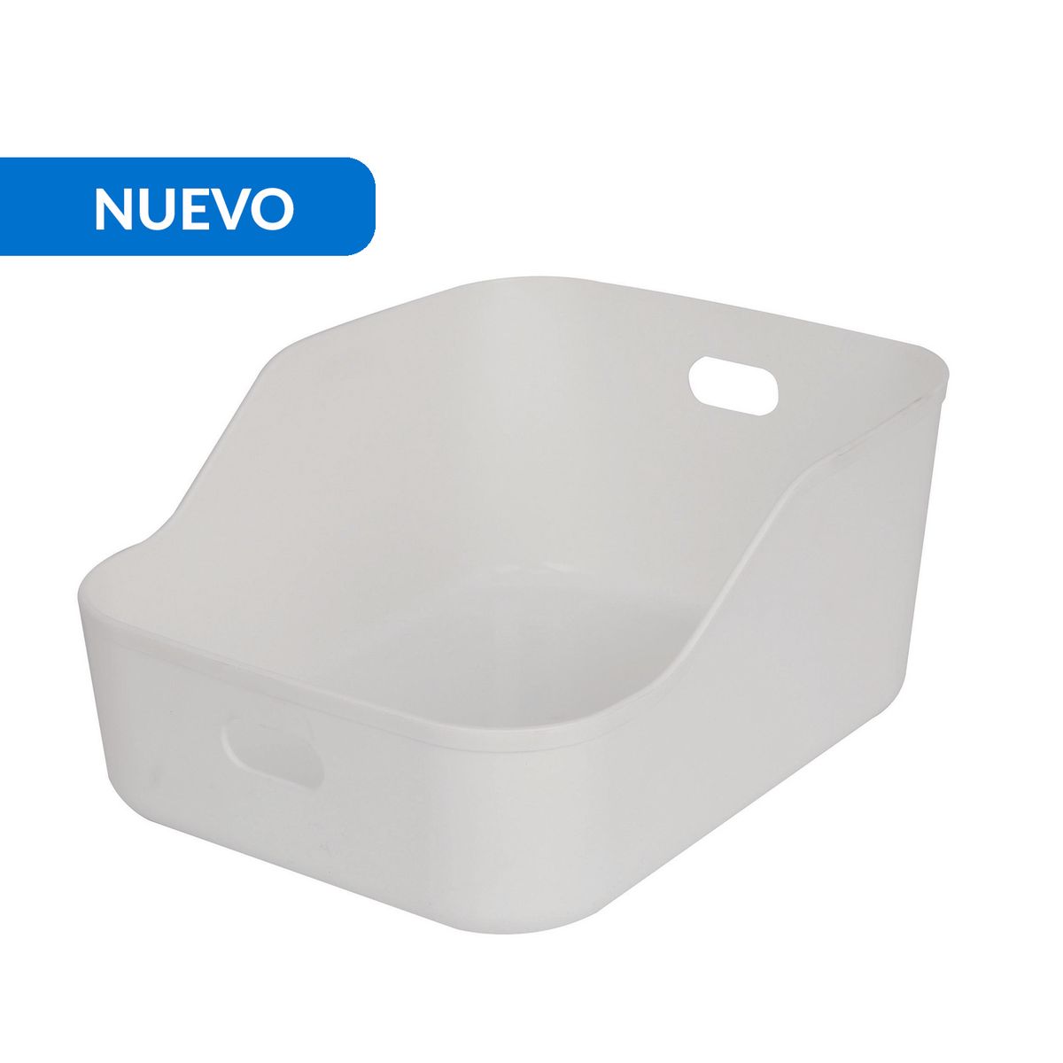 JUST HOME COLLECTION - Caja Plástica 21x11.9x26.3 cm 6.6 l Blanco