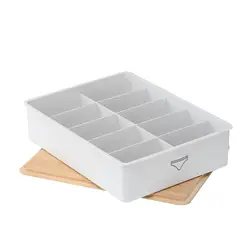 JUST HOME COLLECTION - Organizador 22x8x30 cm 5.3 l Blanco, natural