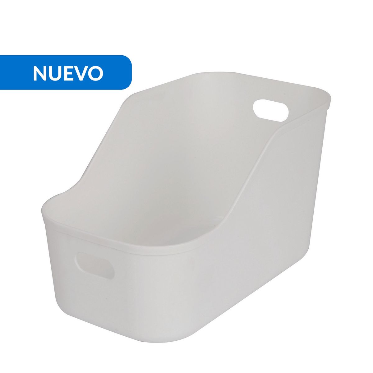 JUST HOME COLLECTION - Caja Plástica 15.5x14.9x26.3 cm 6.1 l Blanco