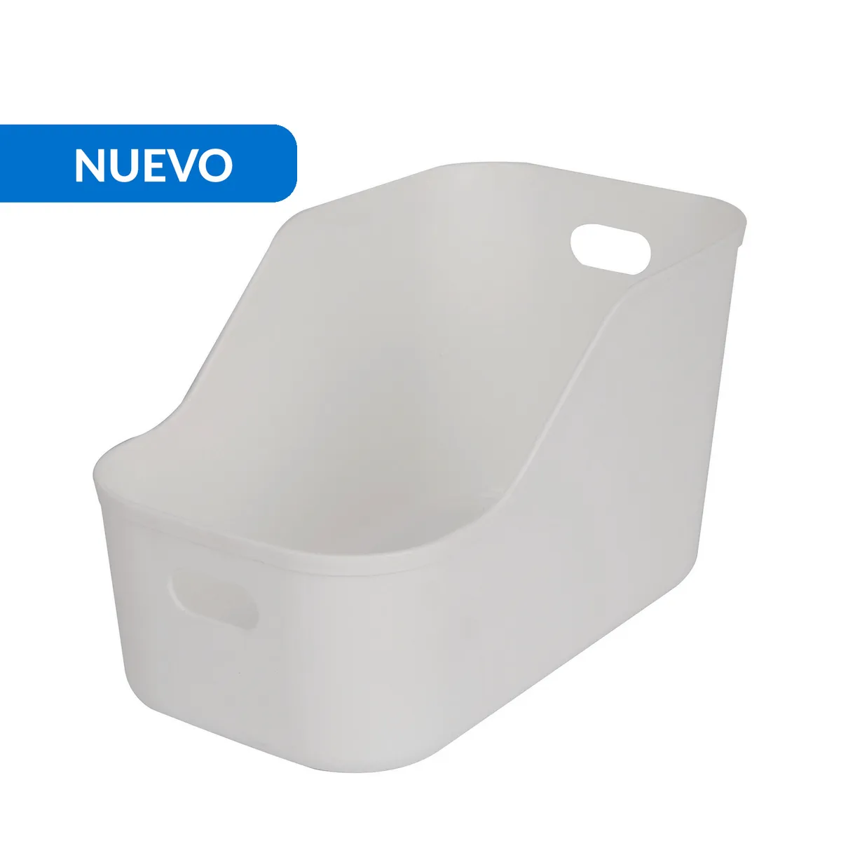 JUST HOME COLLECTION - Caja Plástica 15.5x14.9x26.3 cm 6.1 l Blanco