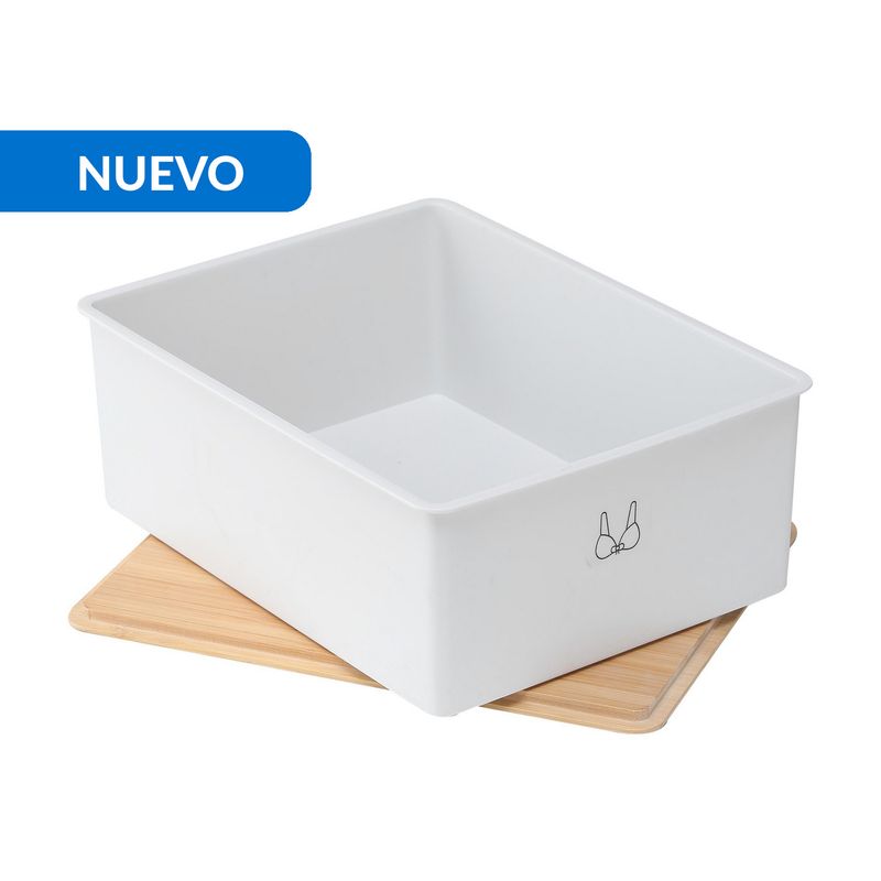JUST HOME COLLECTION - Organizador 22x12x30 cm  Blanco, natural