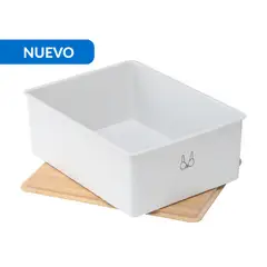 JUST HOME COLLECTION - Organizador 22x12x30 cm Blanco, natural