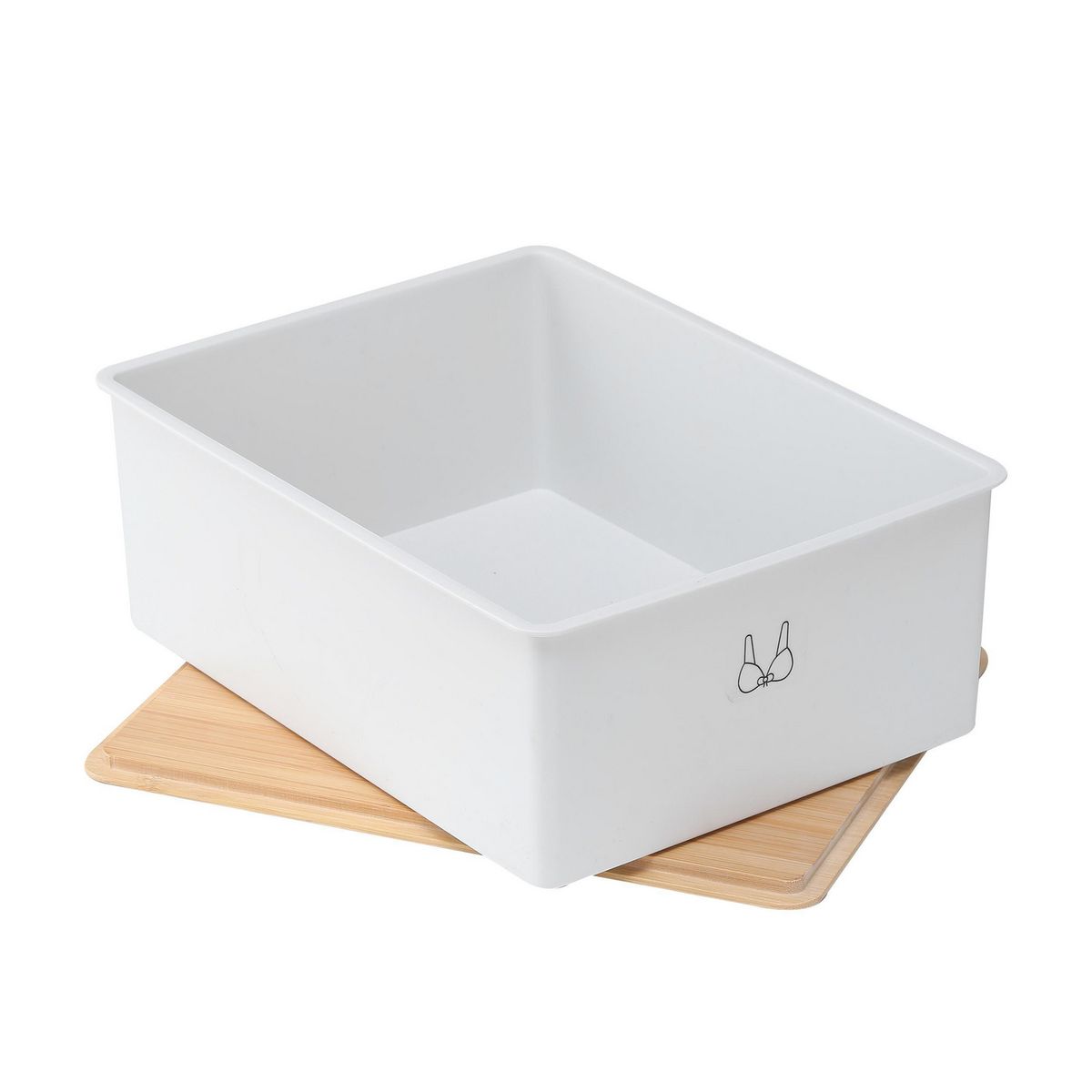 JUST HOME COLLECTION - Organizador 22x12x30 cm 7.9 l Blanco, natural
