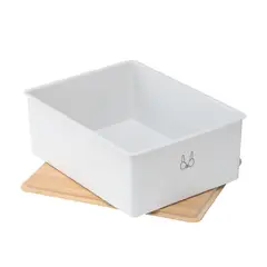 JUST HOME COLLECTION - Organizador 22x12x30 cm 7.9 l Blanco, natural
