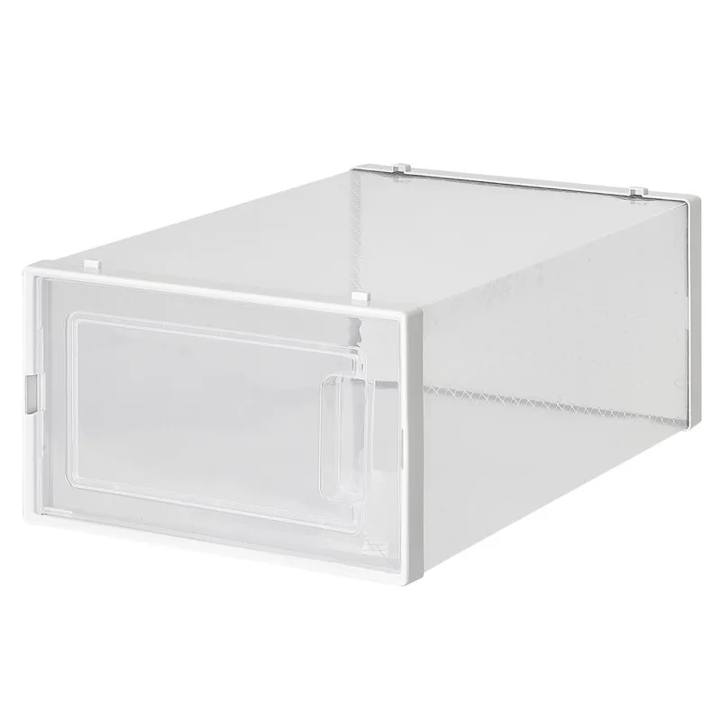 JUST HOME COLLECTION - Pack de 12 Unidades Cajas de Zapatos 33.4x14x23 cm Blanco
