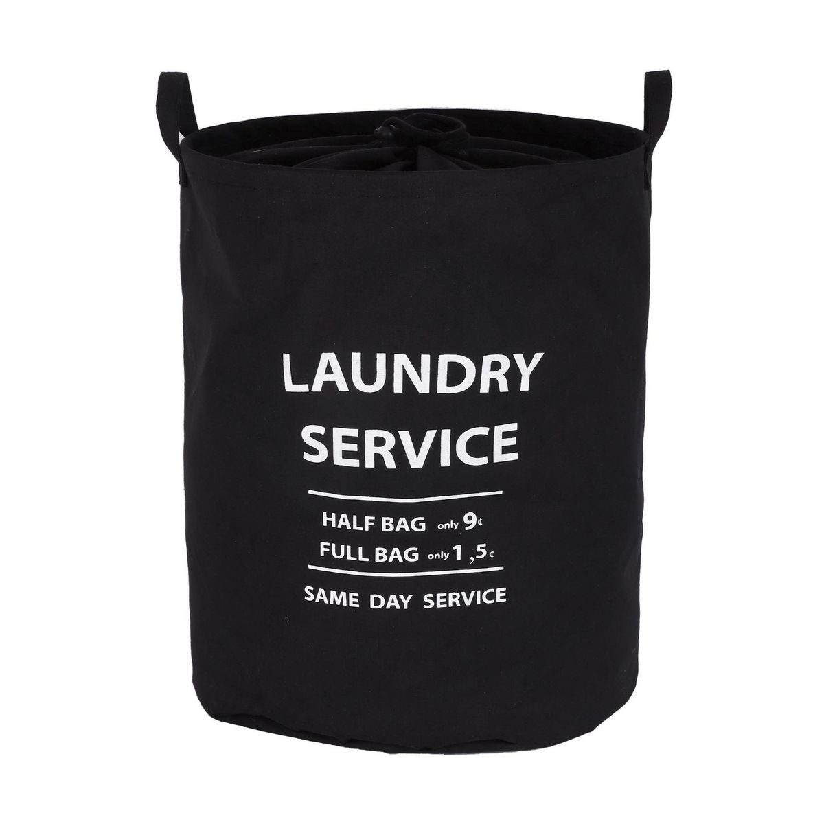 JUST HOME COLLECTION - Cesto de ropa 40x50x40 cm 80 l Negro