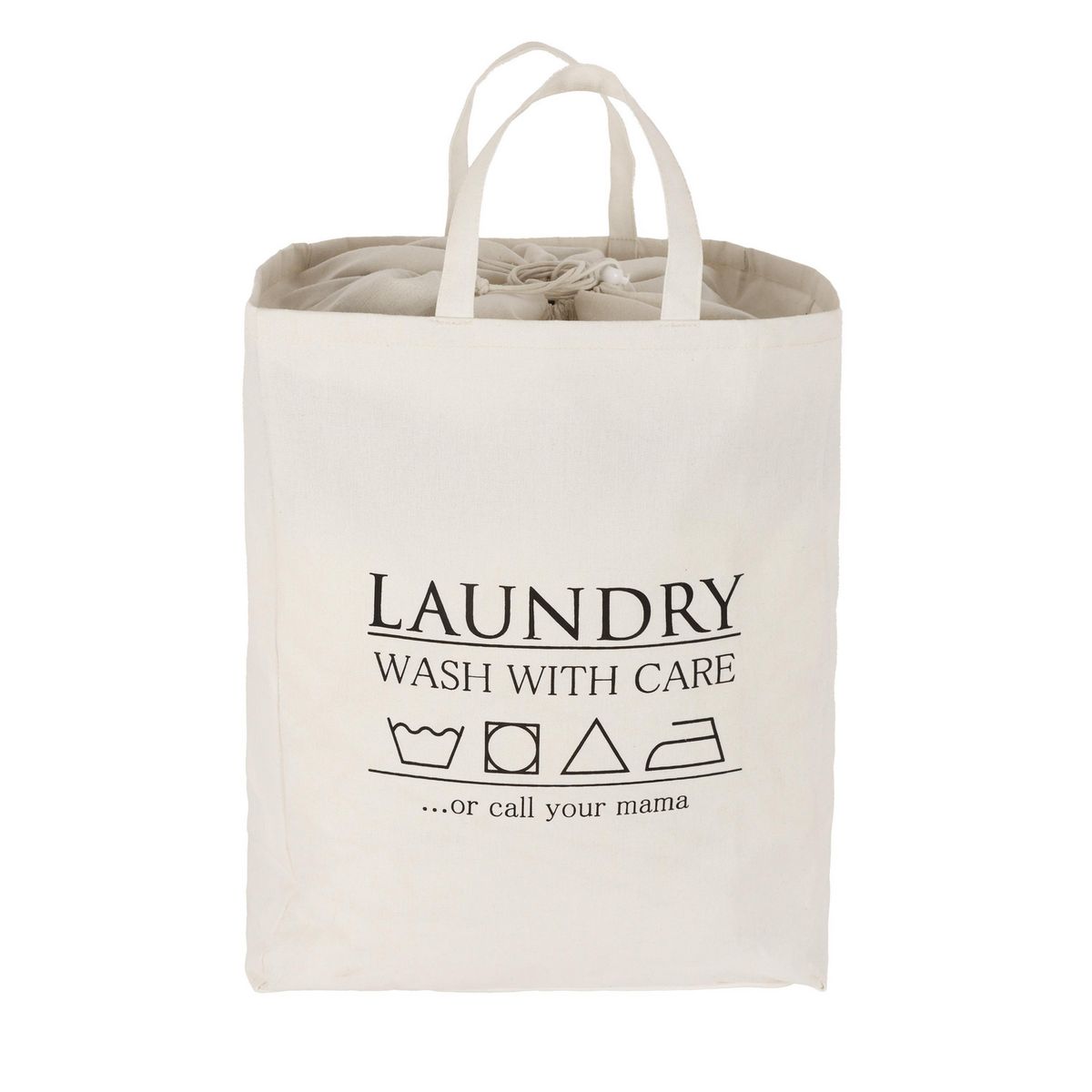 JUST HOME COLLECTION - Cesto de ropa 40x51x26 cm 53 l Blanco