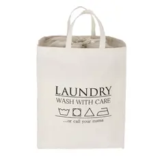 JUST HOME COLLECTION - Cesto de ropa 40x51x26 cm 53 l Blanco