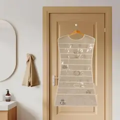 JUST HOME COLLECTION - Organizador de Joyas Colgante 46x99x1 cm Beige