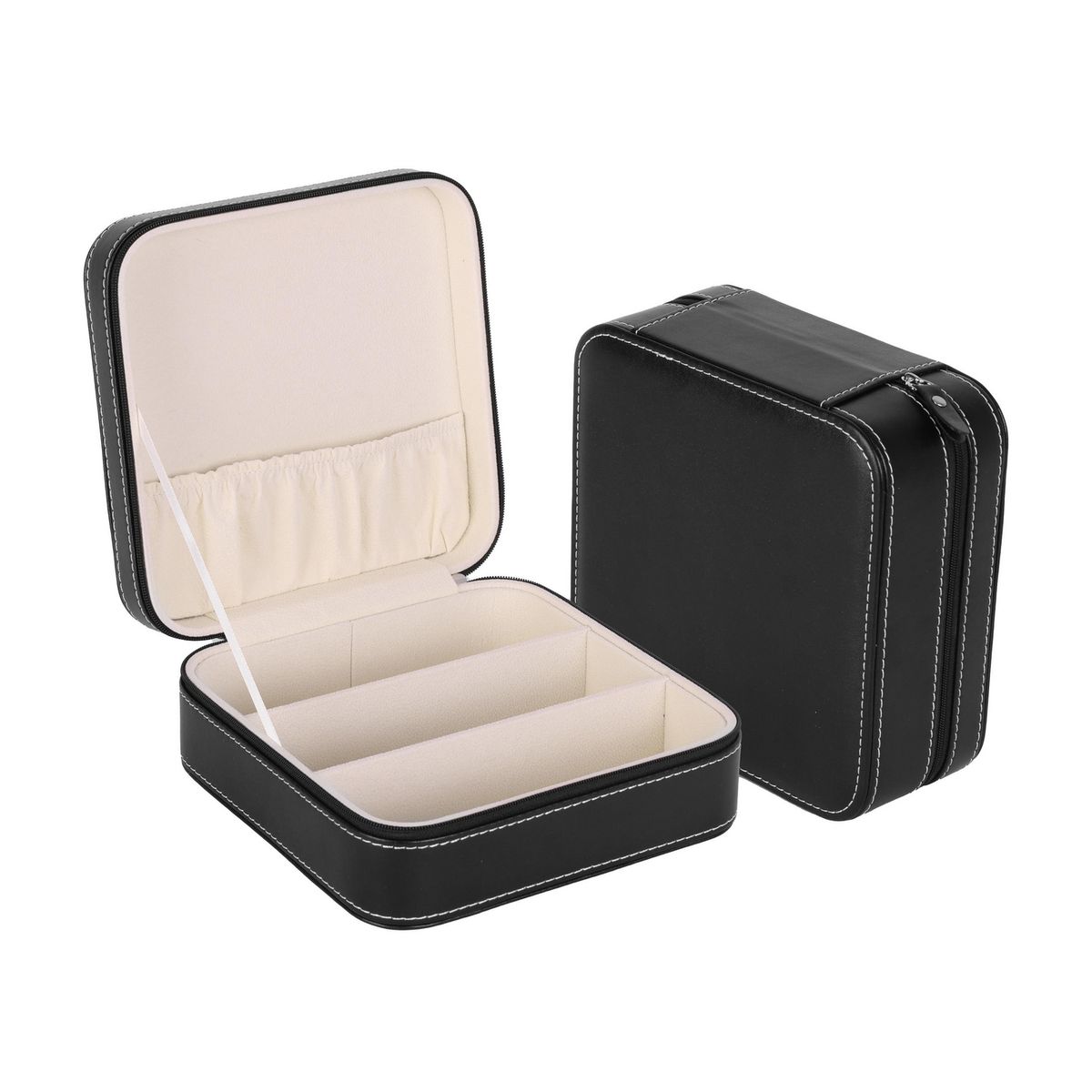 JUST HOME COLLECTION - Caja de Organizador de Lentes 18x7.5x18 cm Negro