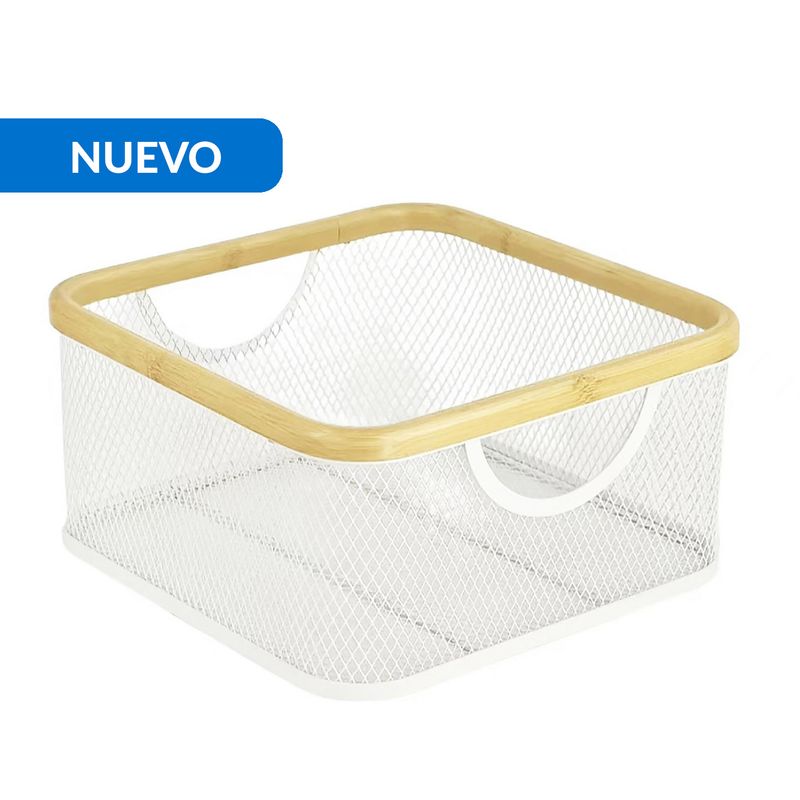 JUST HOME COLLECTION - Cesto 30x15x30 cm  Blanco