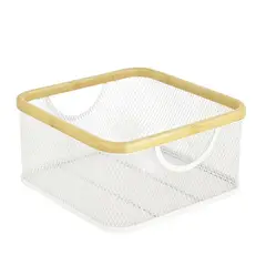 JUST HOME COLLECTION - Cesto 30x15x30 cm Blanco