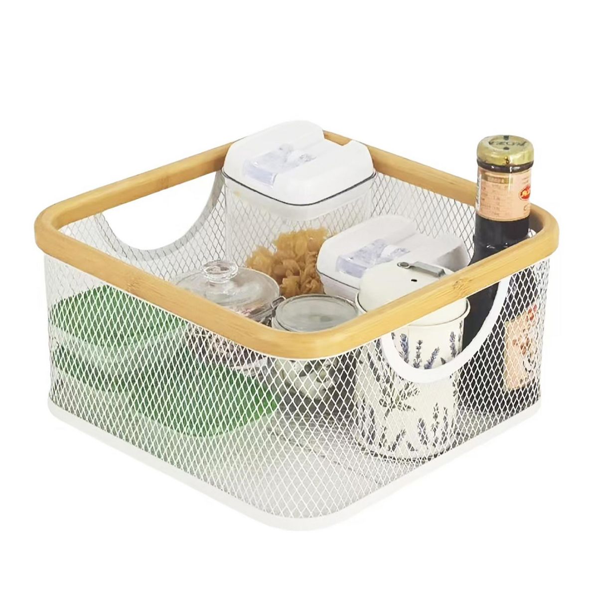 JUST HOME COLLECTION - Cesto 30x15x30 cm Blanco