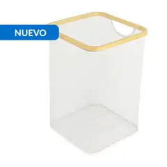 JUST HOME COLLECTION - Cesto de ropa 30x45x30 cm Blanco