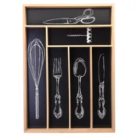 Organizador de cubiertos bambú