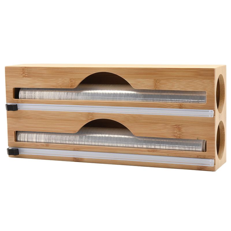 JUST HOME COLLECTION - Caja 2 papel aluminio/film con cuchillo