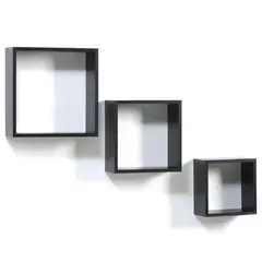 JUST HOME COLLECTION - Set x 3 cubos negro