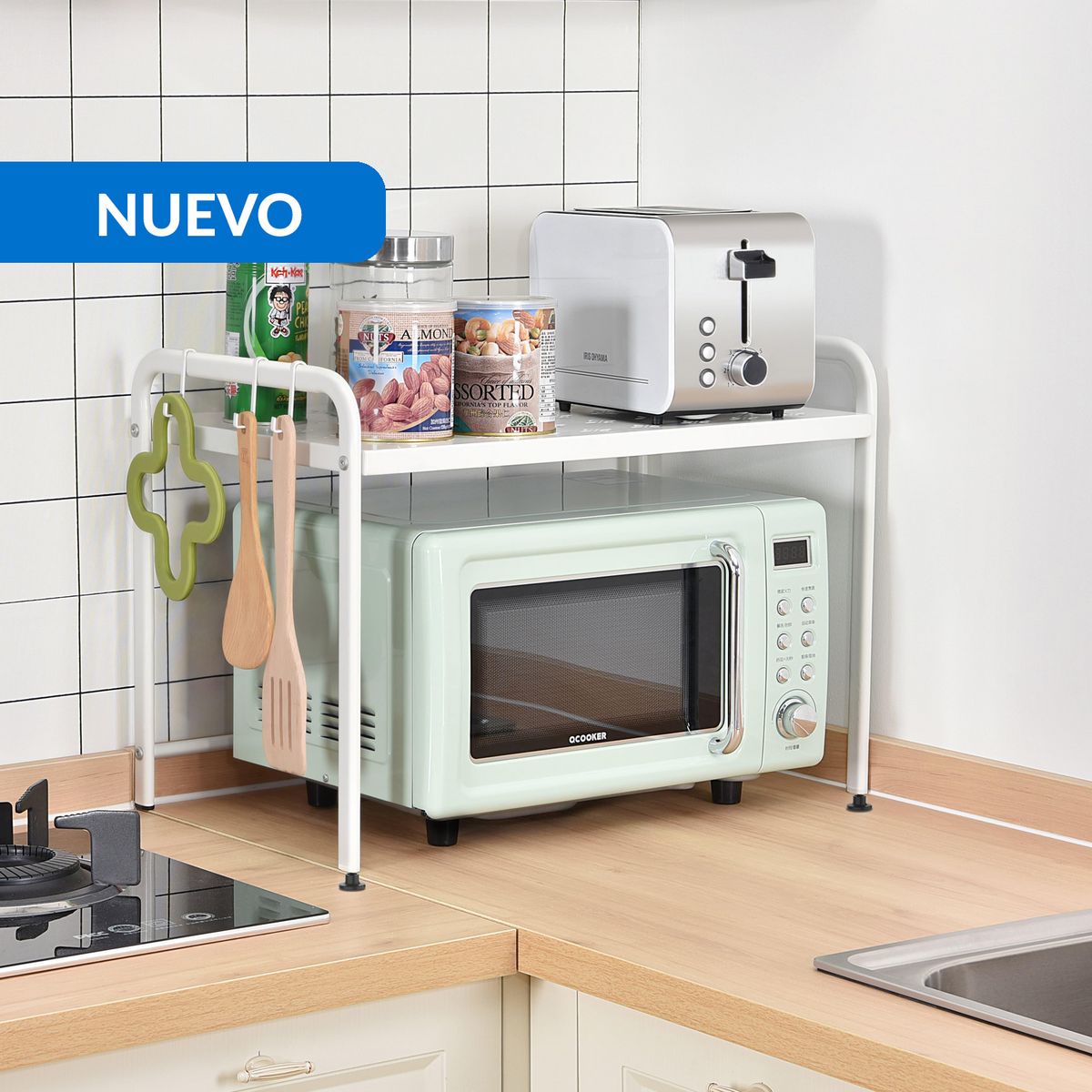 JUST HOME COLLECTION - Rack organizador microondas