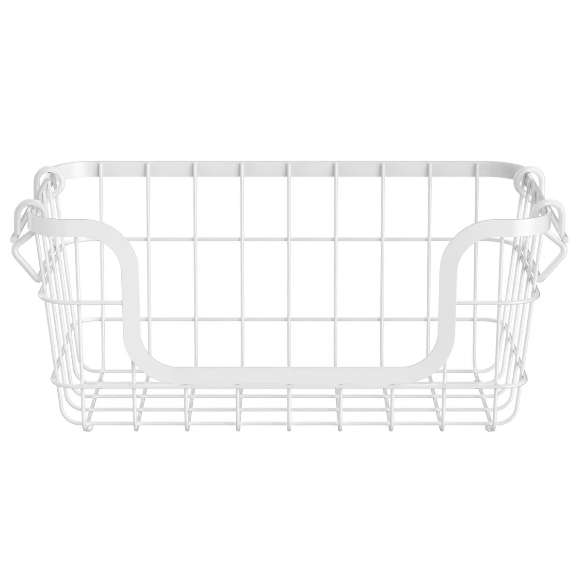 JUST HOME COLLECTION - Canasto 30x14.5x16 cm 7 l Blanco