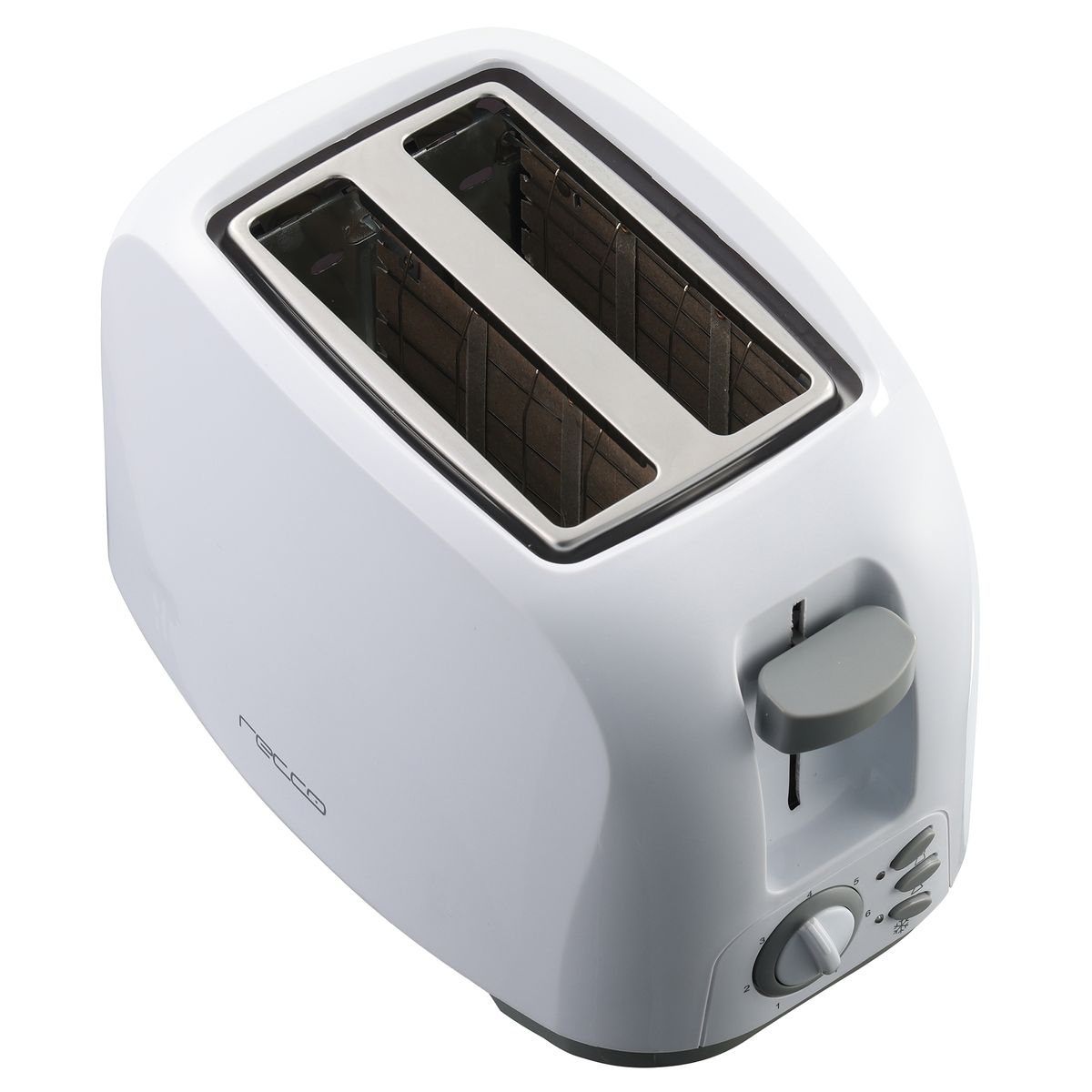 RECCO - Tostador 2 Rebanadas Blanco; Gris RTO-CROSTIN2