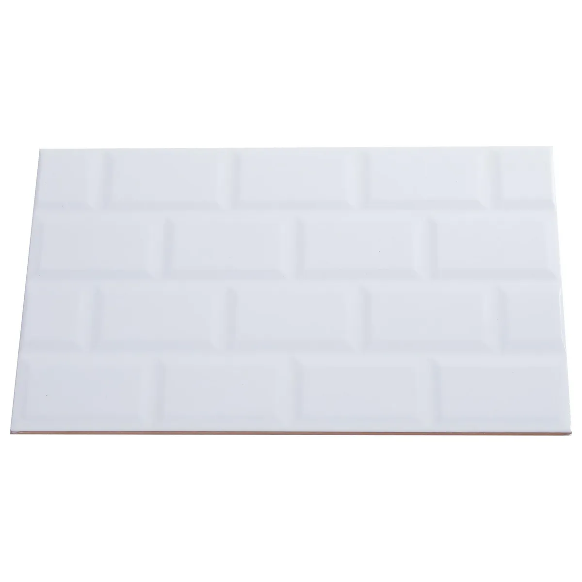 HOLZTEK - Cerámica 25x40 cm Brick Blanco 1.5 m2