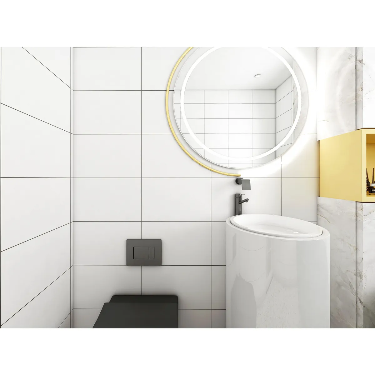 HOLZTEK - Cerámica 25x40 cm Blanca Brillo Blanco 1.5 m2