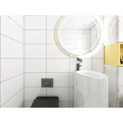 HOLZTEK - Cerámica 25x40 cm Blanca Brillo Blanco 1.5 m2