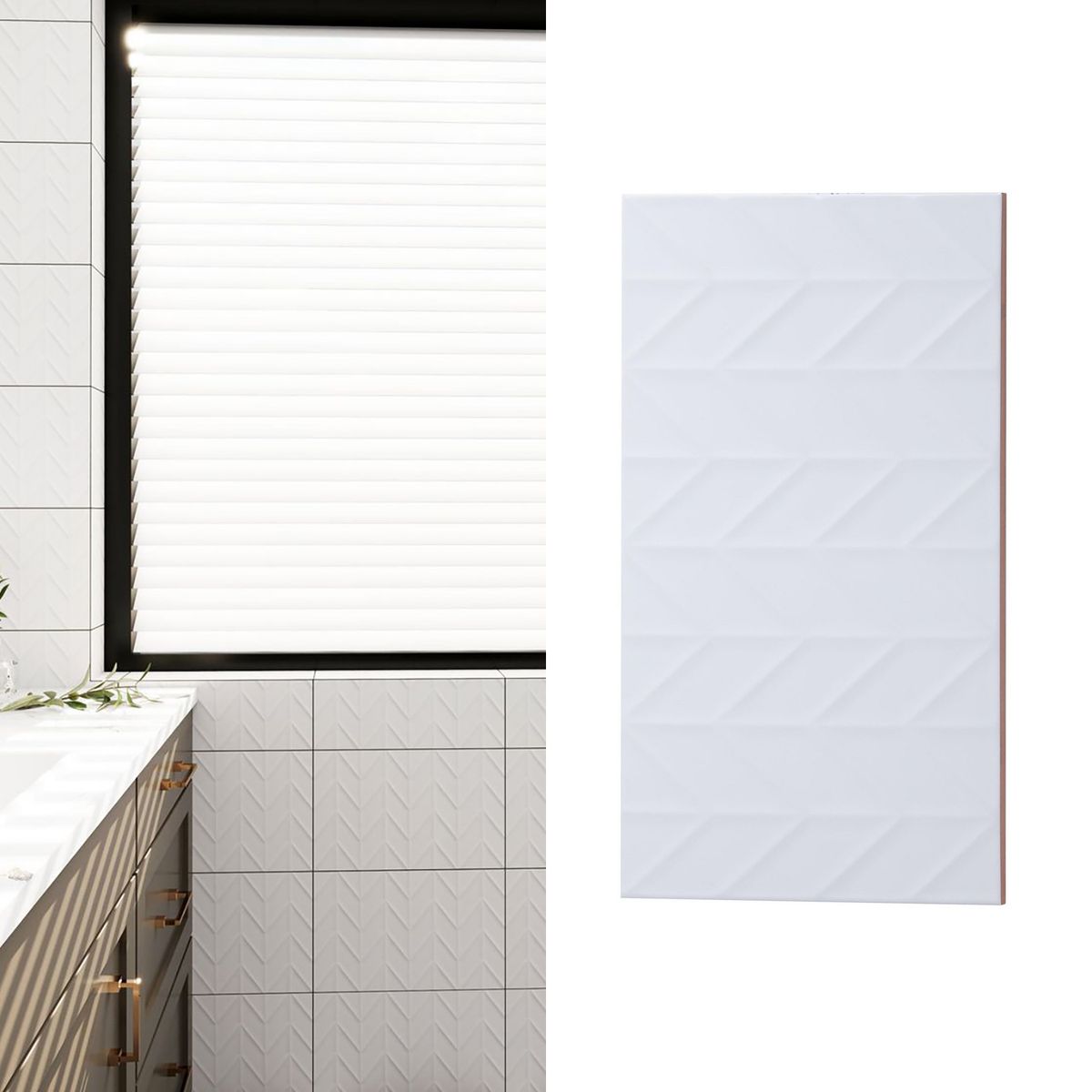 Cerámica 25x40 cm Flecha Blanco 1.5 m2, marca HOLZTEK - Foto Principal