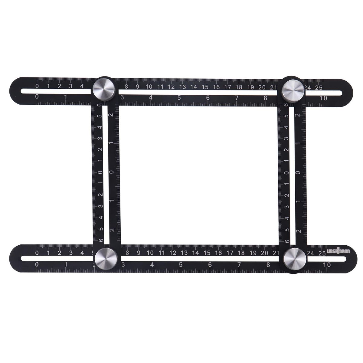 UBERMANN - Regla de aluminio 10 x 6"