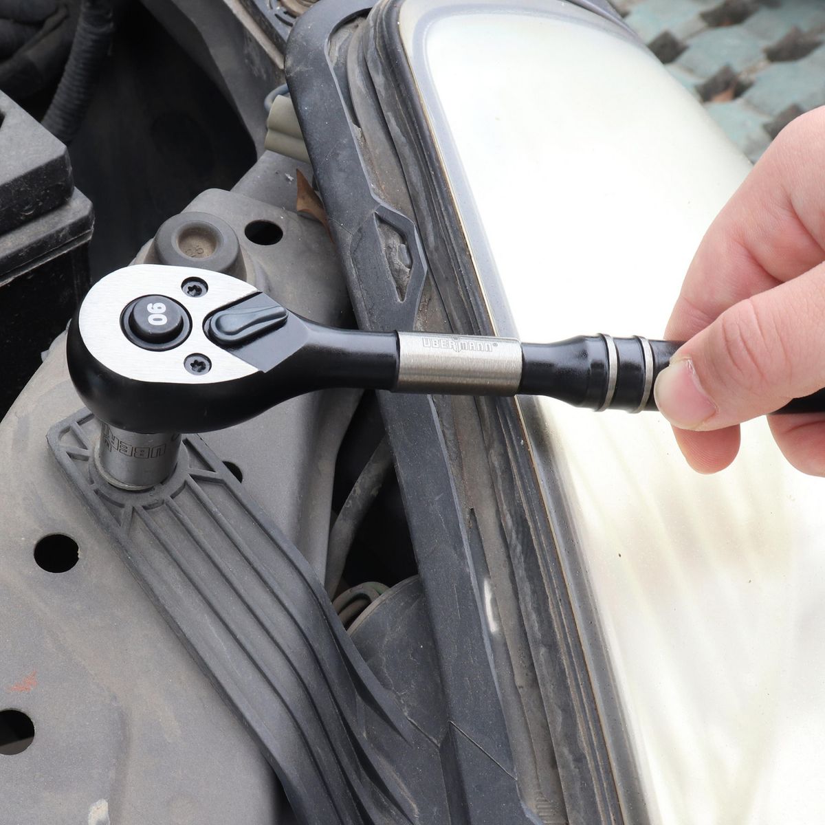 UBERMANN - Mango Ratchet 3/8" 90 Dientes