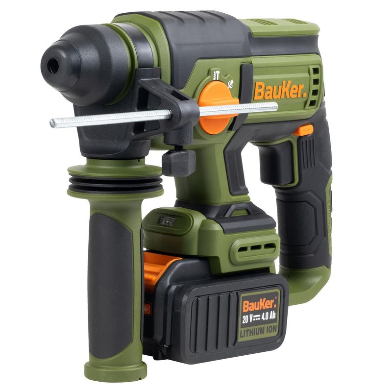 BAUKER - Rotomartillo Sds Inalalámbrico 20V + 1 Batería 4A Y Cargador