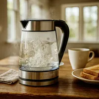 Hervidor Eléctrico de Vidrio 1.7 Litros Transparente WKE-GLASS101