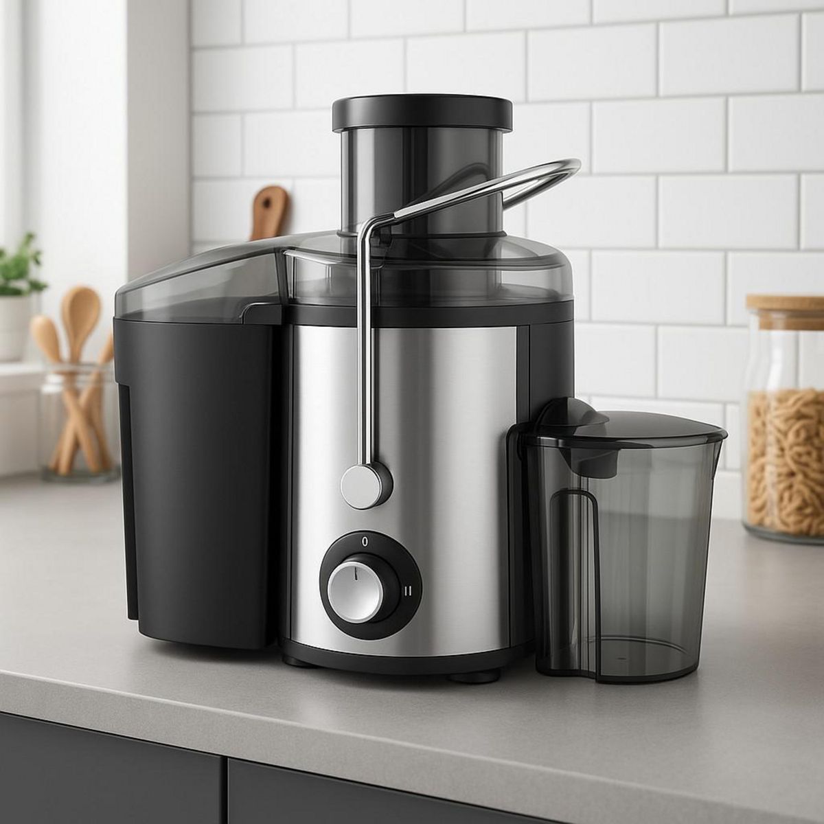 RECCO - Extractor de jugo 500 W Negro; Plateado RSJ-SUCCO50