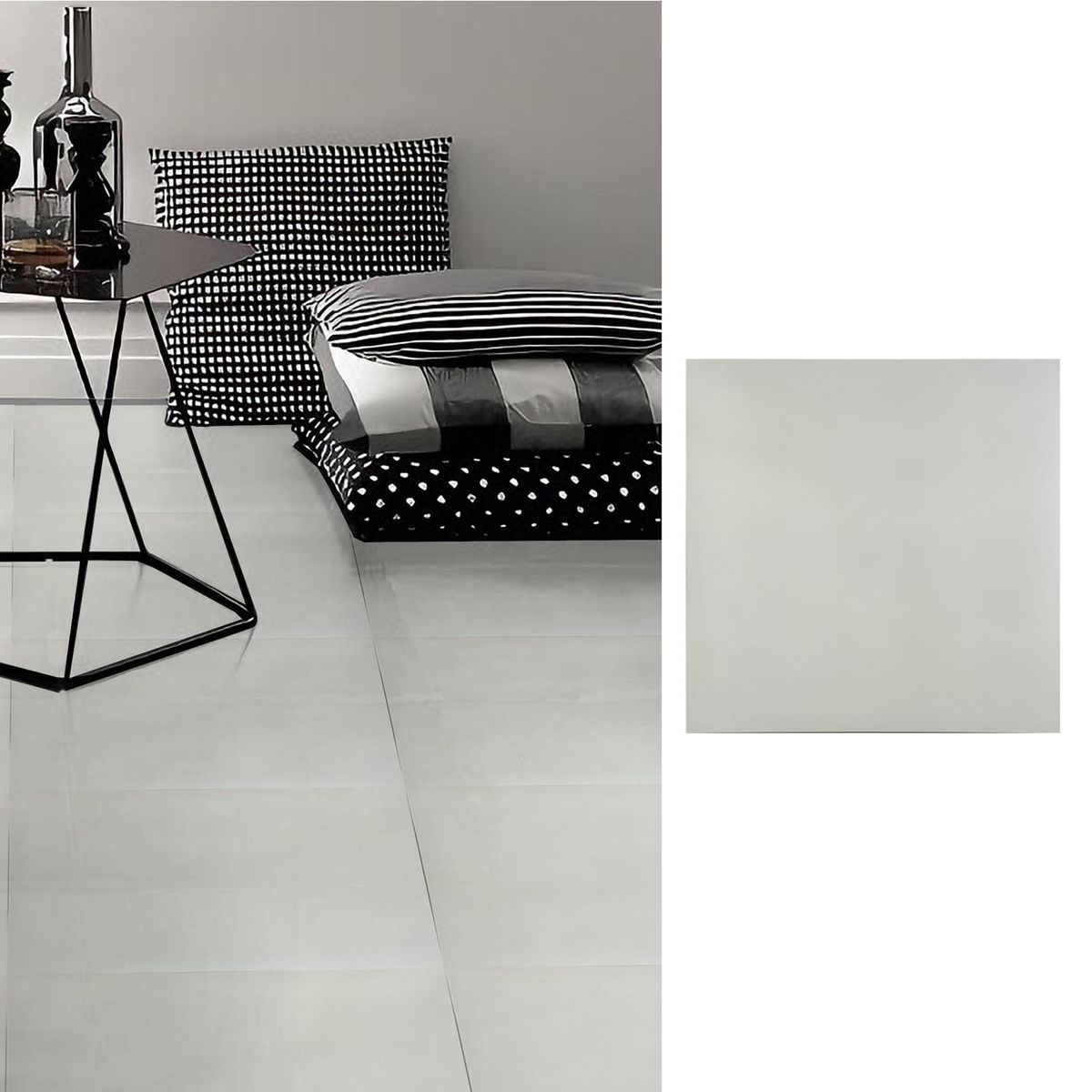 HOLZTEK - Gres 60x60 cm Milky Blanco 1.44 m2