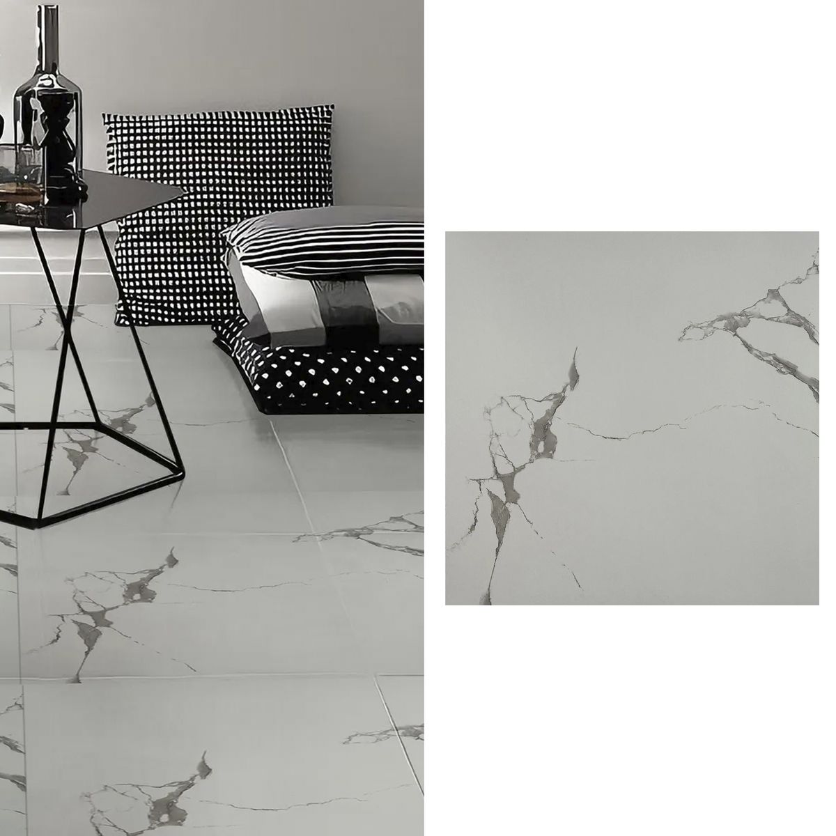 HOLZTEK - Gres 60x60 cm Torino Blanco 1.44 m2