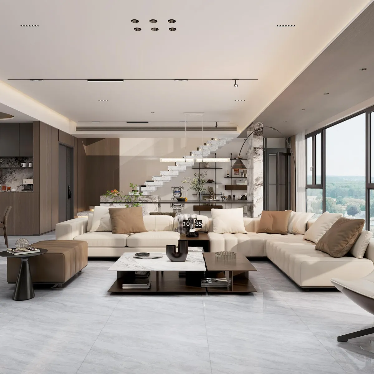 HOLZTEK - Porcelanato 60x60 cm Marmo Veta Gris/Plata 1.44 m2