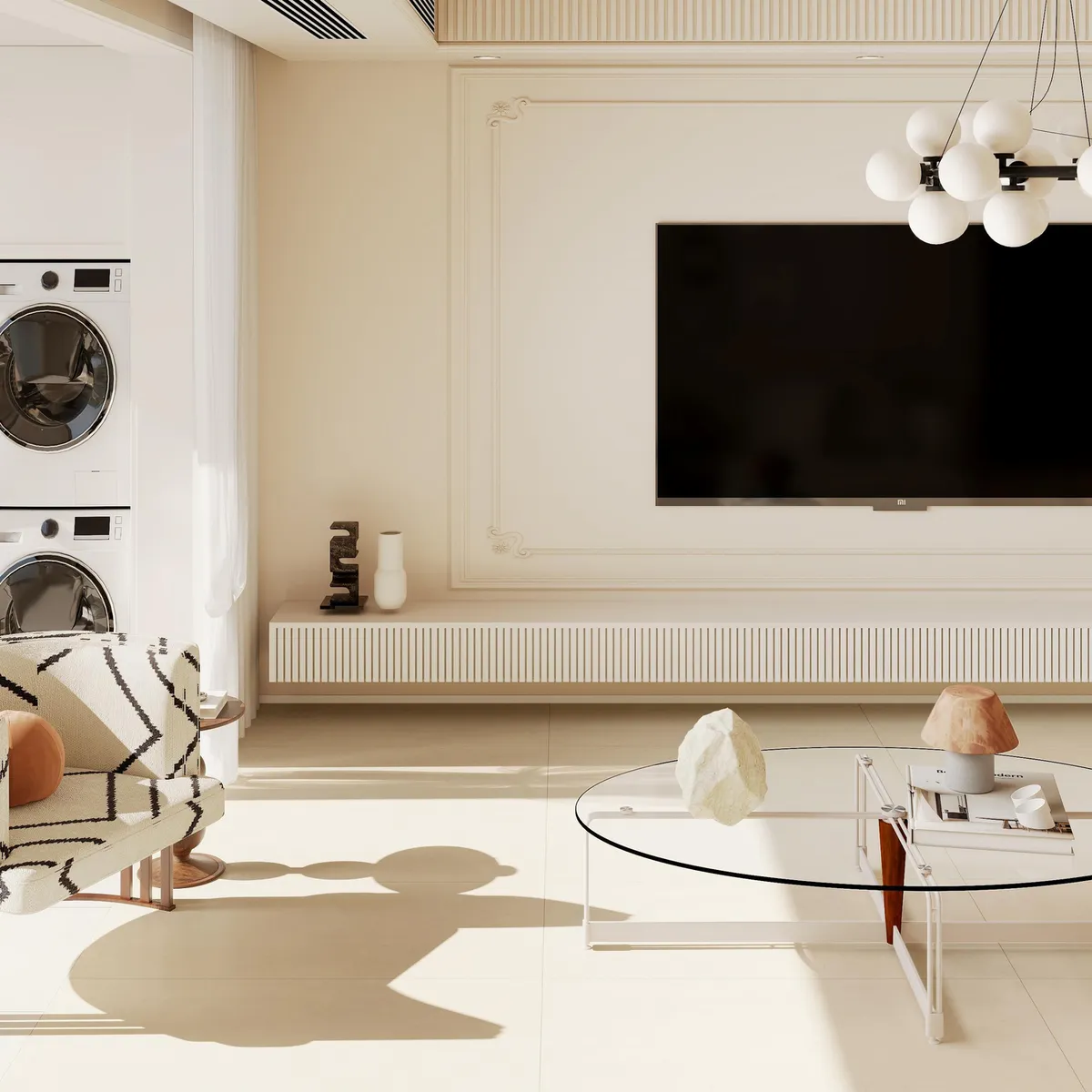 HOLZTEK - Porcelanato 60x120 cm Cemento Beige 1.44 m2