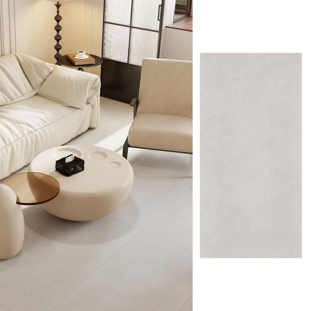 HOLZTEK - Porcelanato 60x120 cm Cemento Gris 1.44 m2
