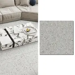 HOLZTEK - Porcelanato 60x60 cm Terrazo Dark Gris Oscuro 1.44 m2