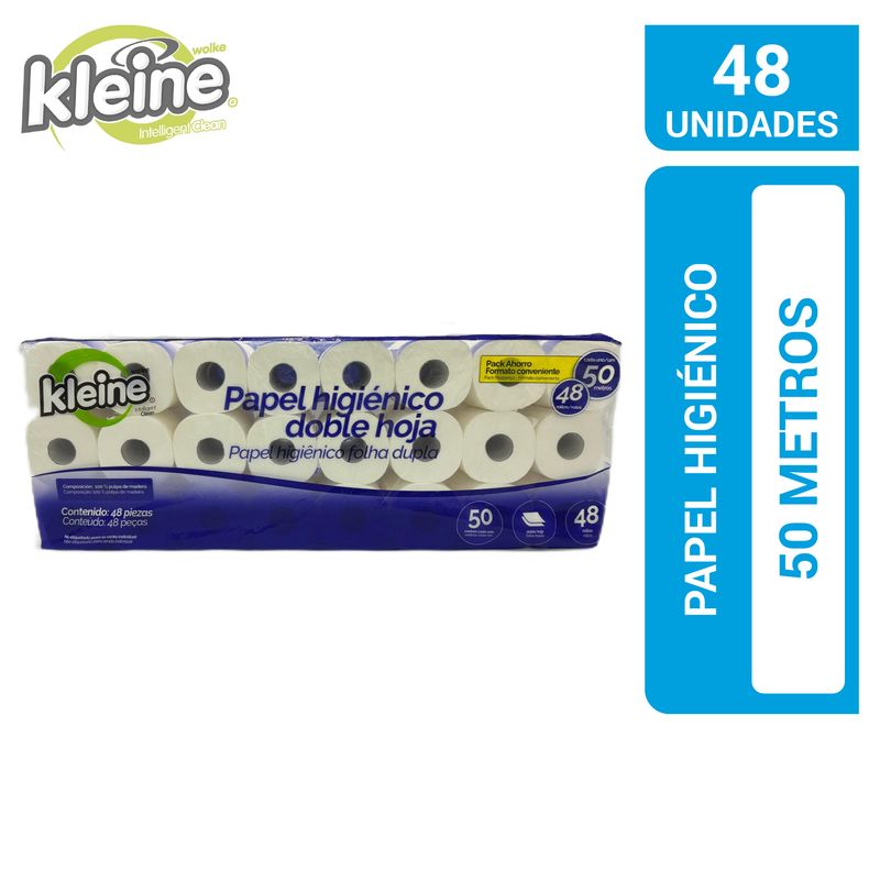 KLEINE WOLKE - Papel Higiénico Doble hoja 48 Rollos x 50 m