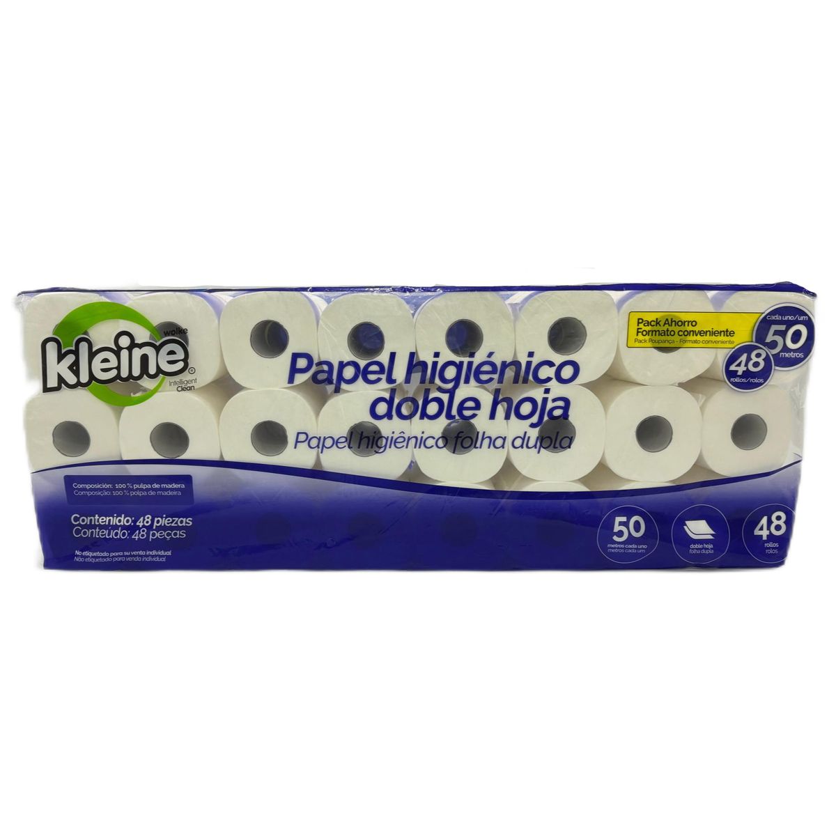 KLEINE WOLKE - Papel Higiénico Doble hoja 48 Rollos x 50 m