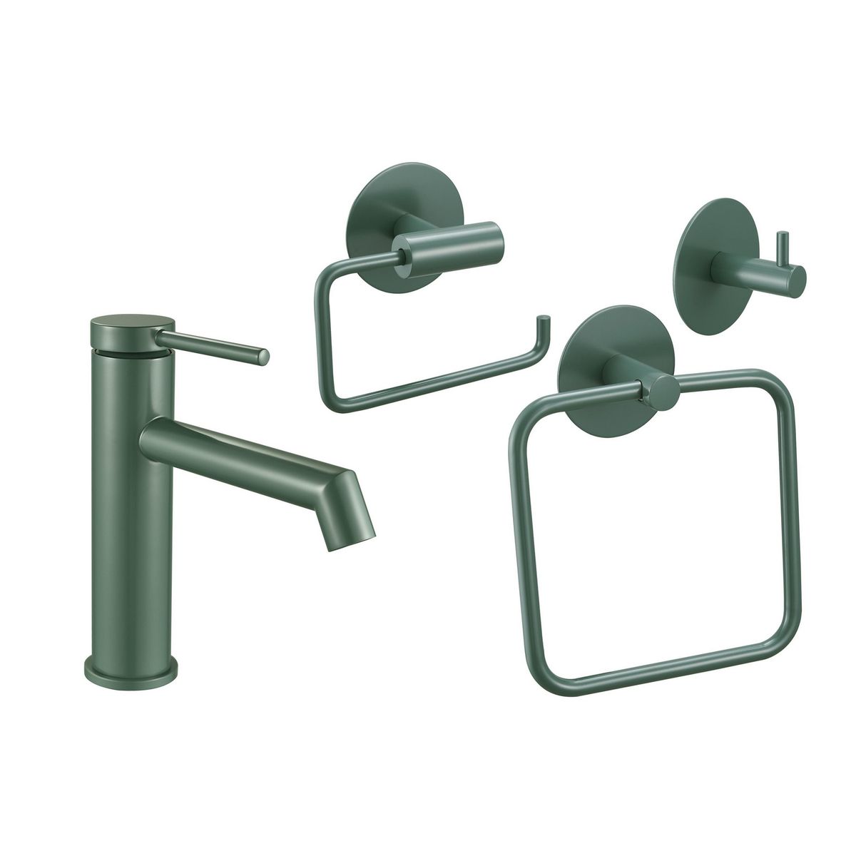 SENSI DACQUA - Grifo + accesorios X3 Macarrón turquesa